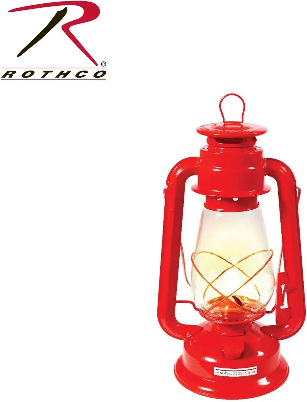Rothco Kerosene Hurricane Lantern Red / 12 Inches