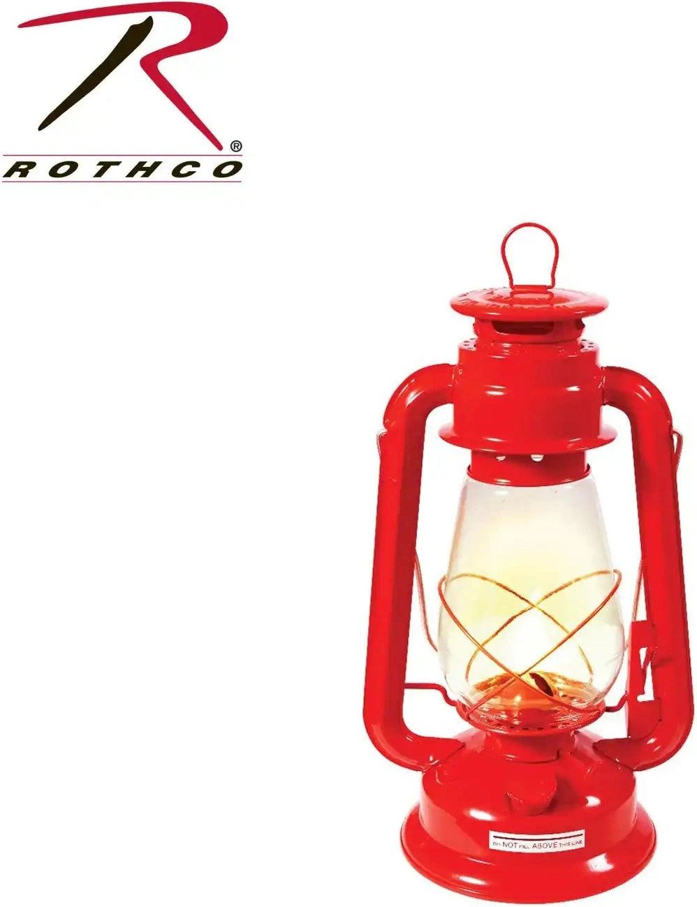 Rothco Kerosene Hurricane Lantern Red / 12 Inches