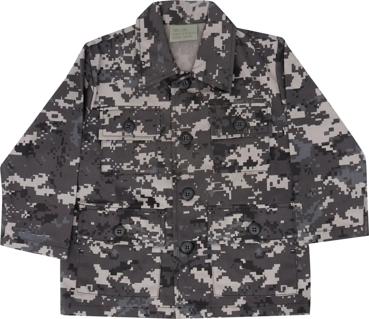 Rothco Kids Camo Bdu Shirt Subdued Urban Digital / Xs