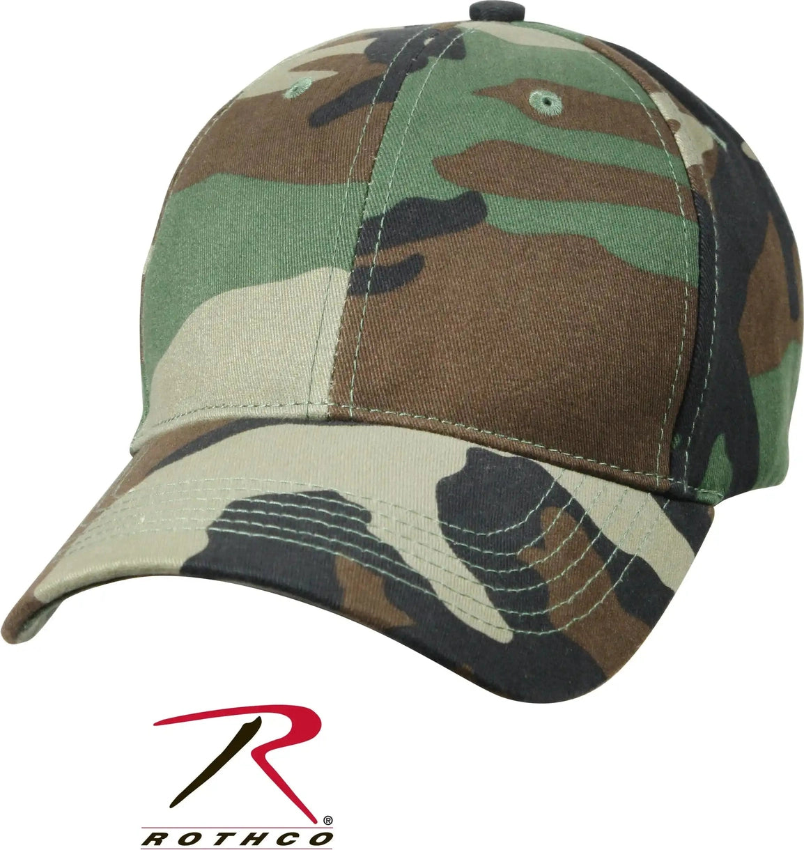 Rothco Kid’s Camo Low Profile Cap Woodland