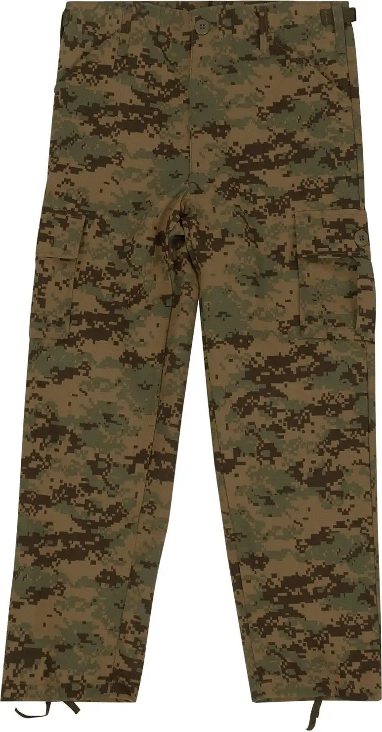 Rothco Kids Digital Camo Bdu Pants - Woodland / Xs