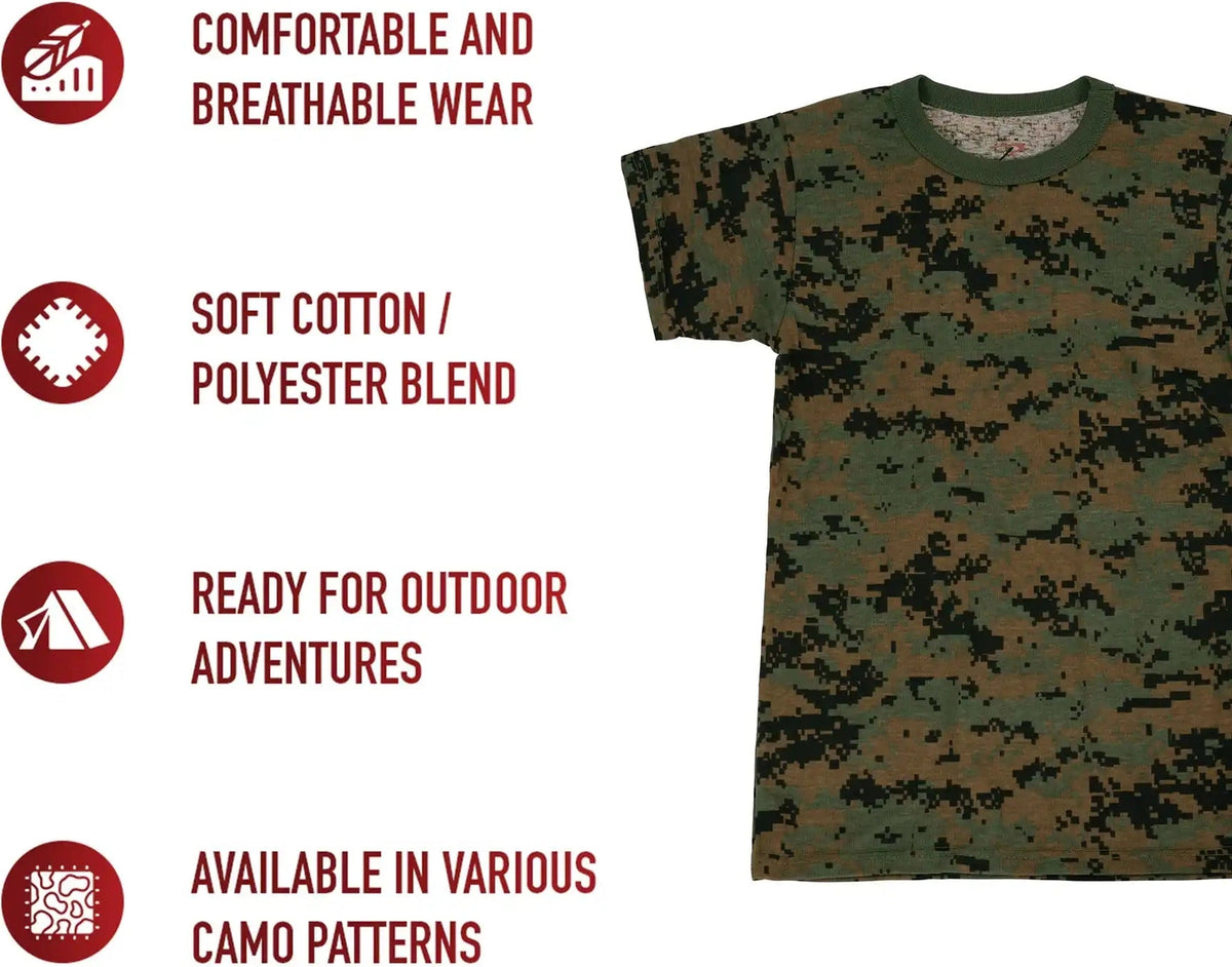 Rothco Kids Digital Camo t Shirt