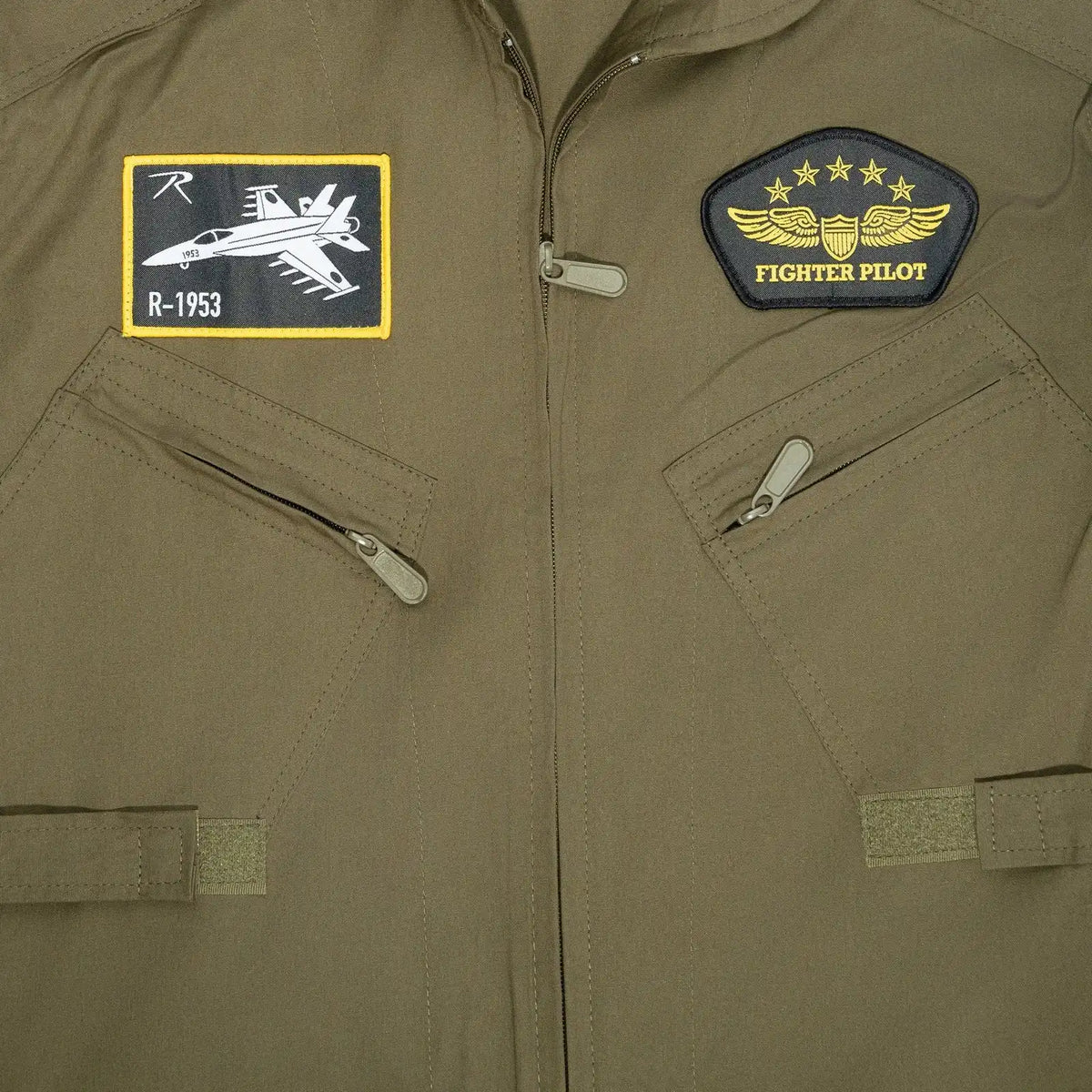 Rothco Kid’s Flight Coverall with Patches Olive Drab