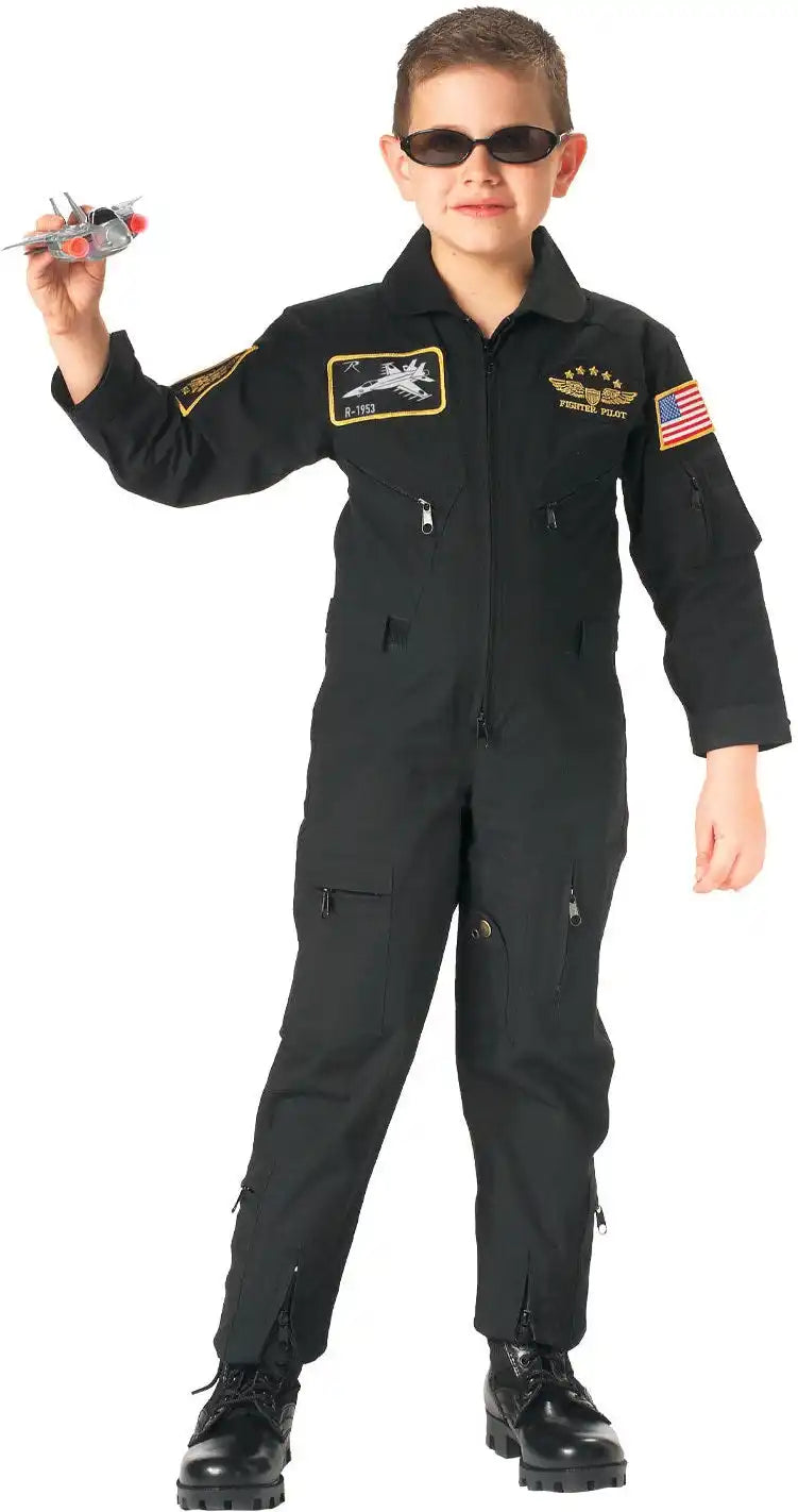 Rothco Kid’s Flight Coverall with Patches Olive Drab