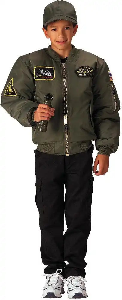 Rothco Kids Flight Jacket with Patches