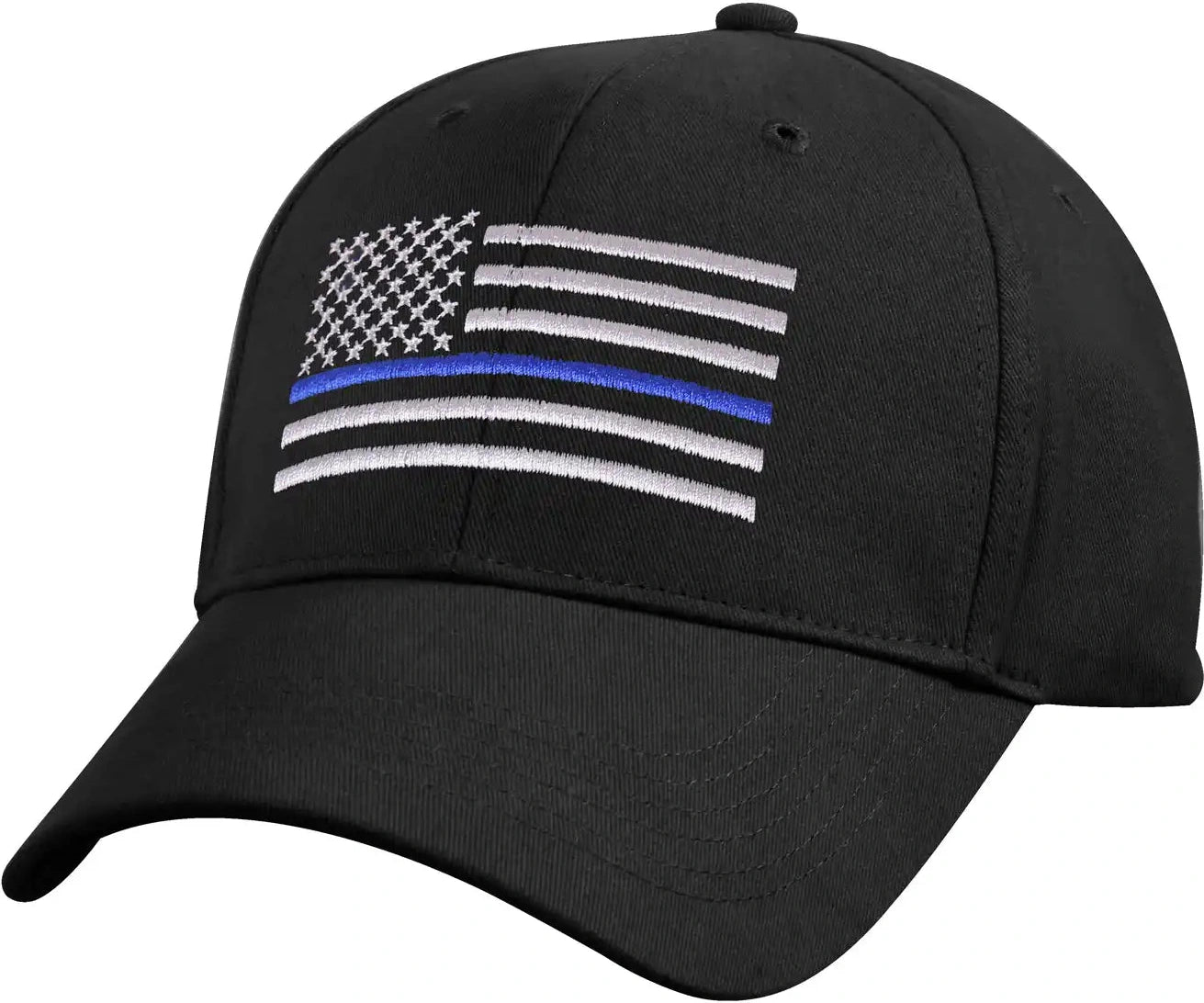 Rothco Kids Low Profile Thin Blue Line Flag Cap Black / one Size