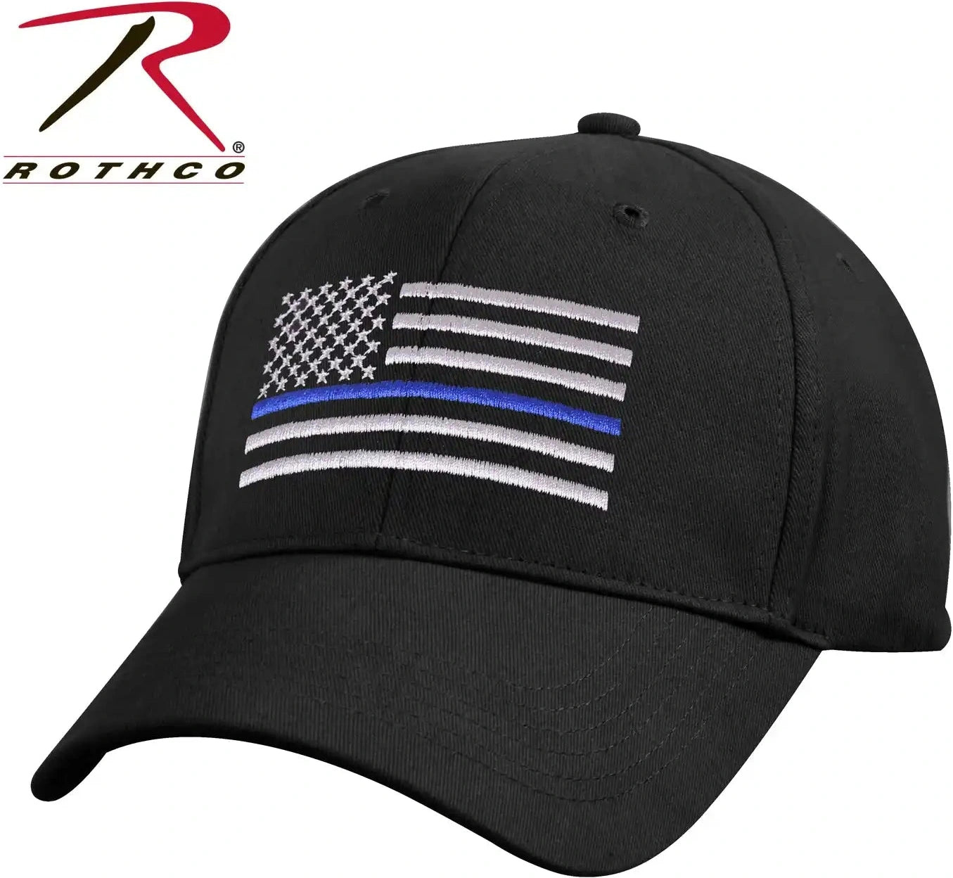 Rothco Kids Low Profile Thin Blue Line Flag Cap Black / one Size