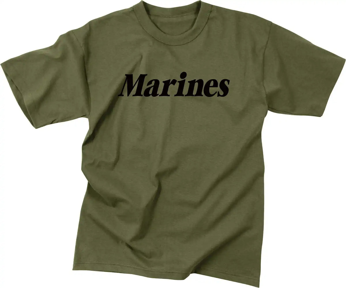 Rothco Kids Marines Physical Training t Shirt Olive Drab / s