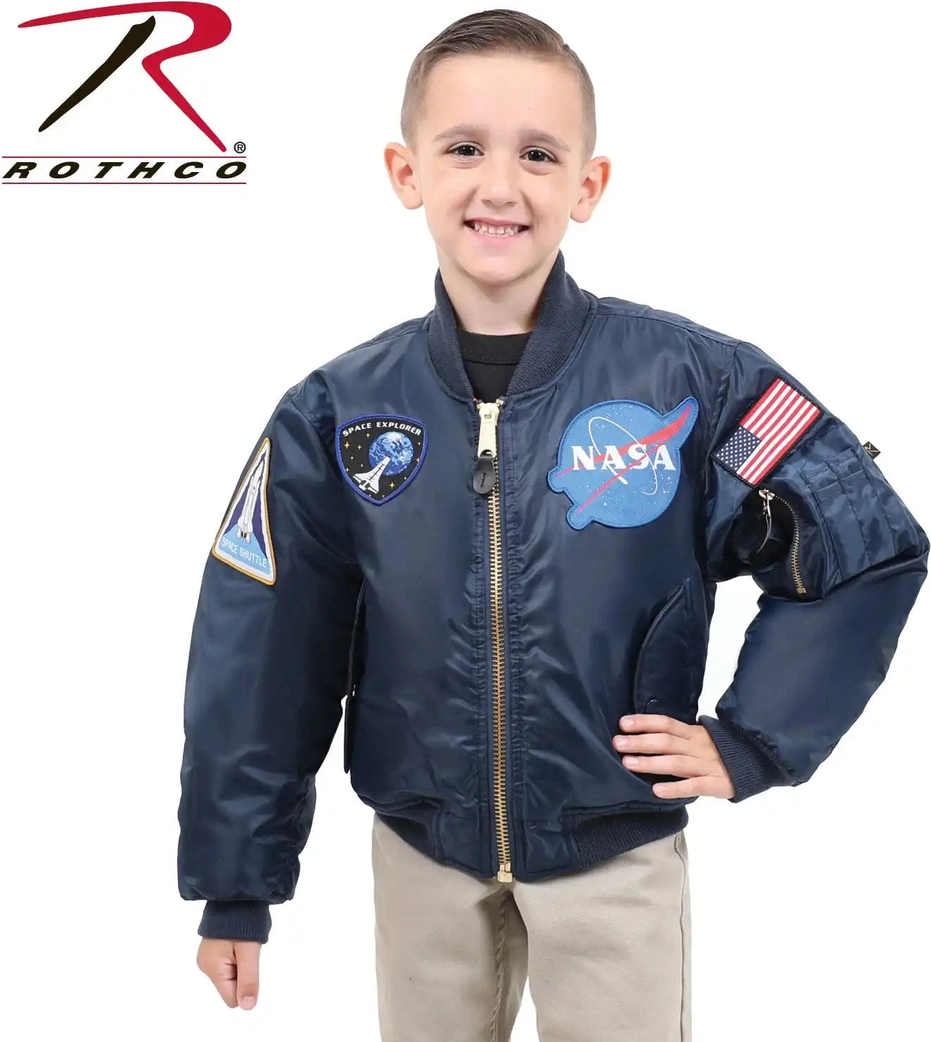 Rothco Kids Nasa Ma 1 Flight Jacket