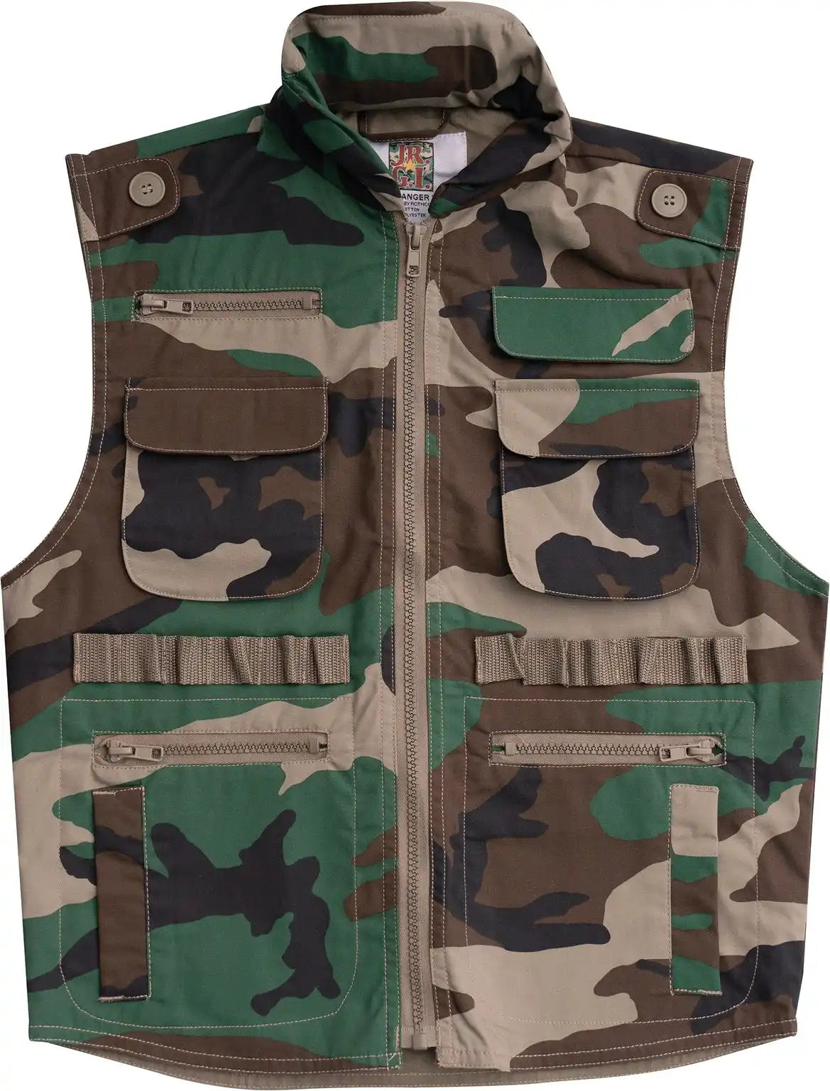 Rothco Kids Ranger Vest - Woodland Camo / Xs