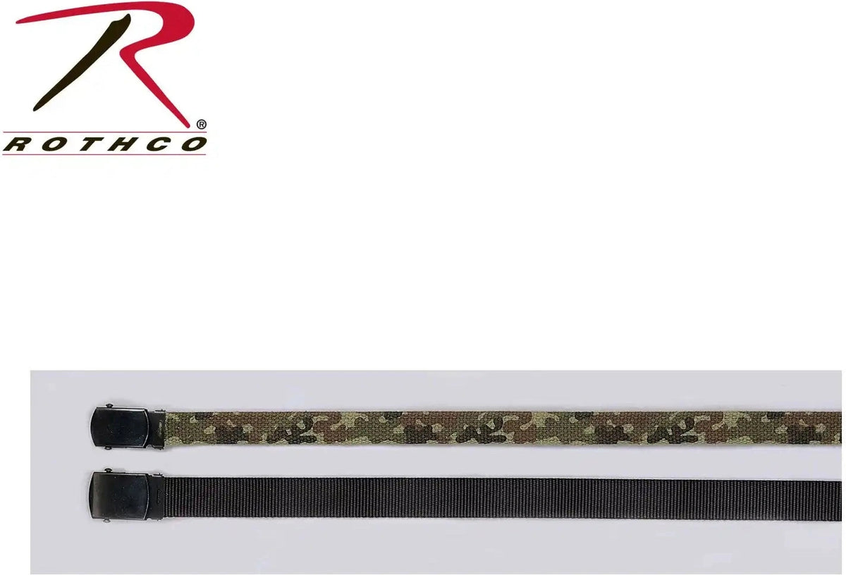 Rothco Kid’s Reversible Web Belt Woodland Camo / Olive Drab