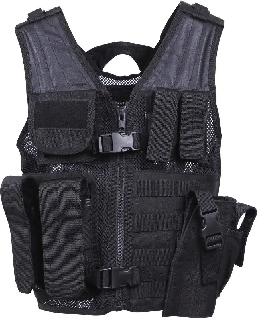 Rothco Kid’s Tactical Cross Draw Vest Black