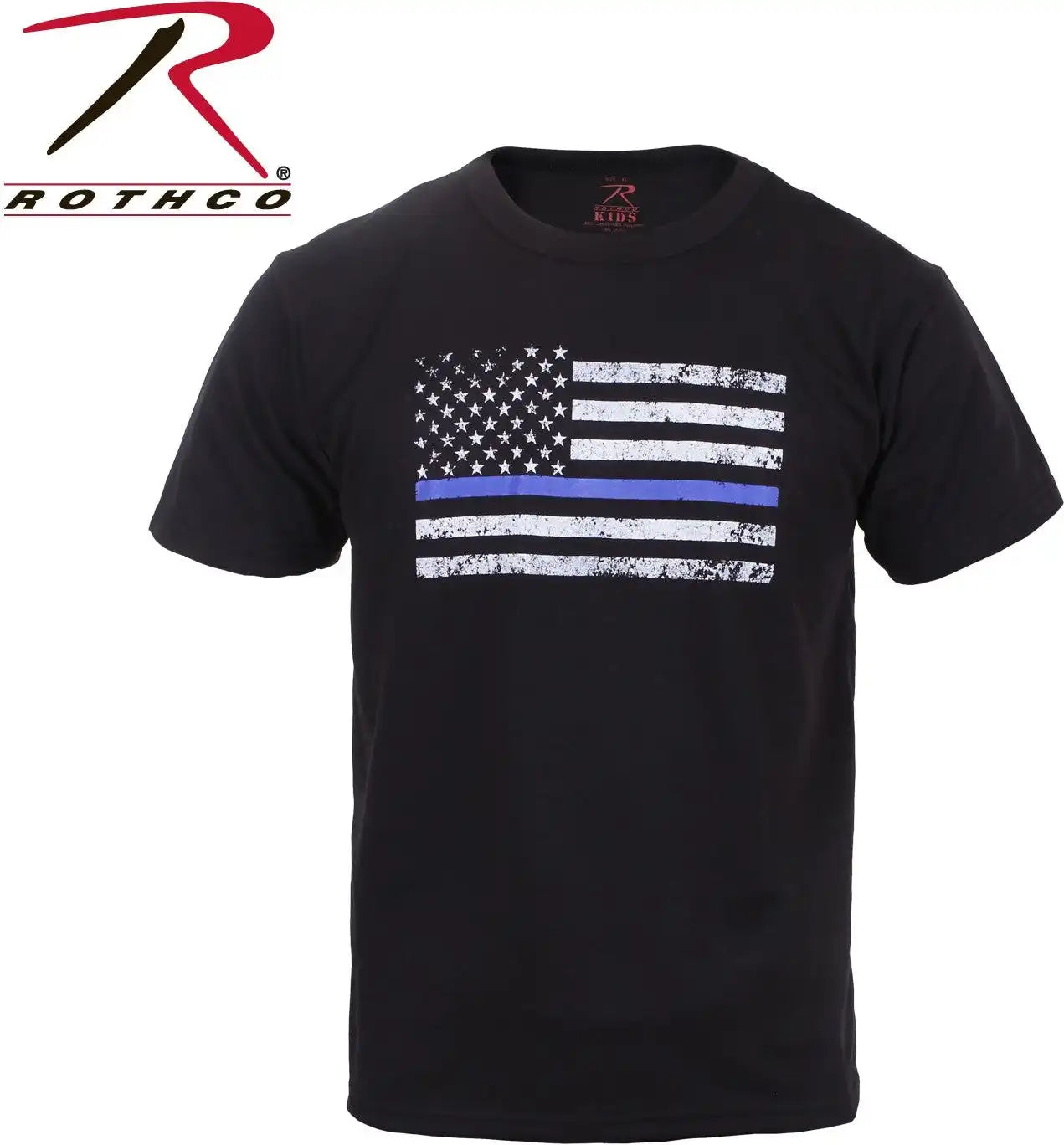 Rothco Kids Thin Blue Line us Flag t Shirt