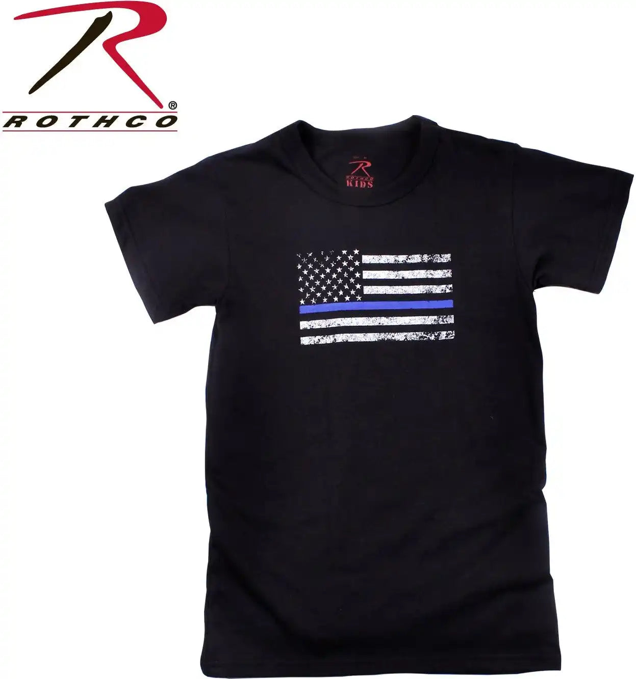Rothco Kids Thin Blue Line us Flag t Shirt