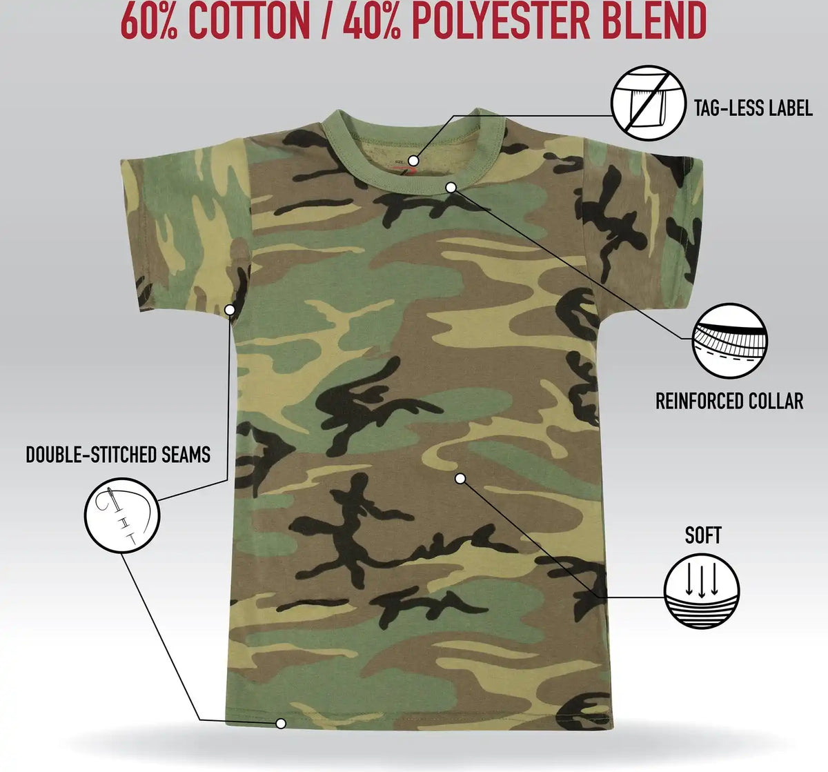 Rothco Kids Vintage Camo t Shirt