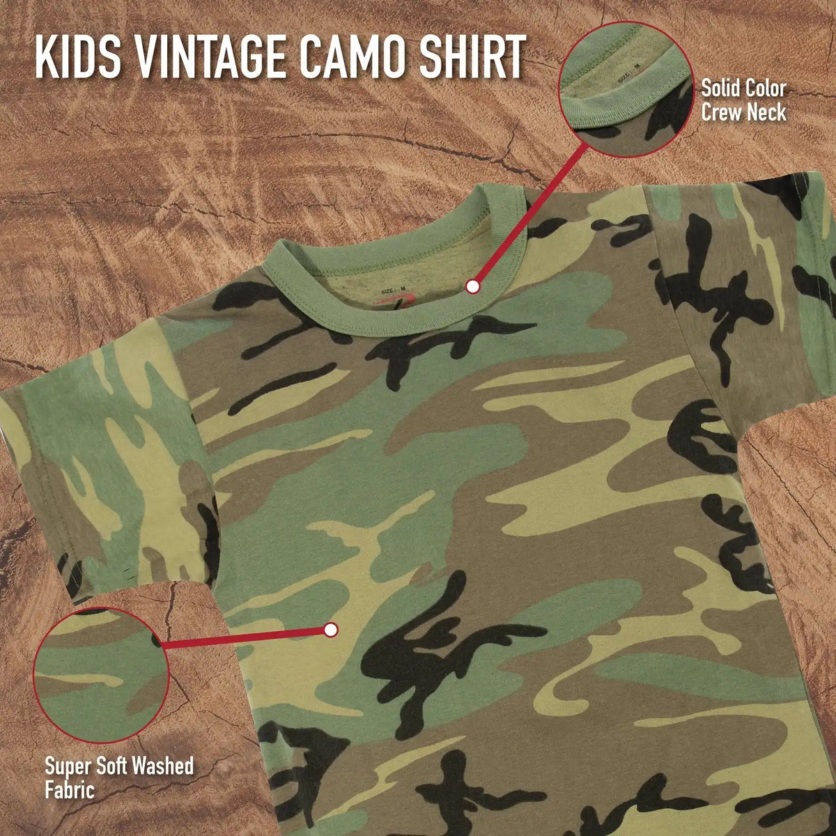 Rothco Kids Vintage Camo t Shirt