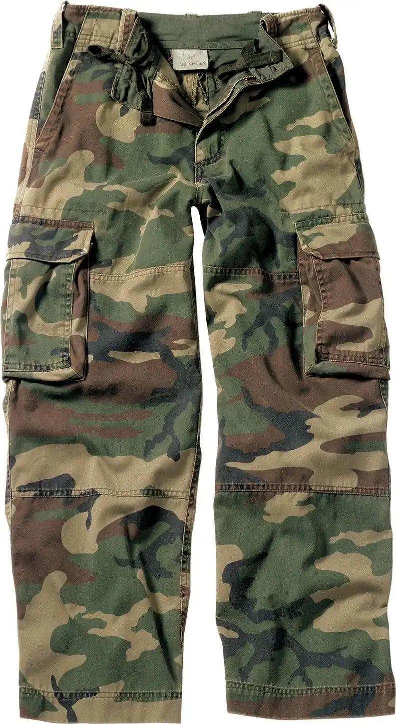 Rothco Kids Vintage Paratrooper Fatigue Pants Woodland Camo / Xs