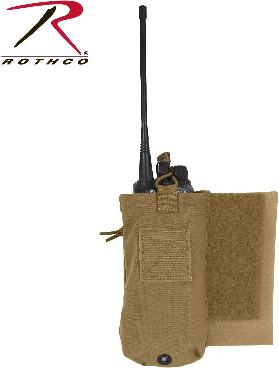 Rothco Lacv (lightweight Armor Carrier Vest) Side Radio Pouch Set - Coyote Brown