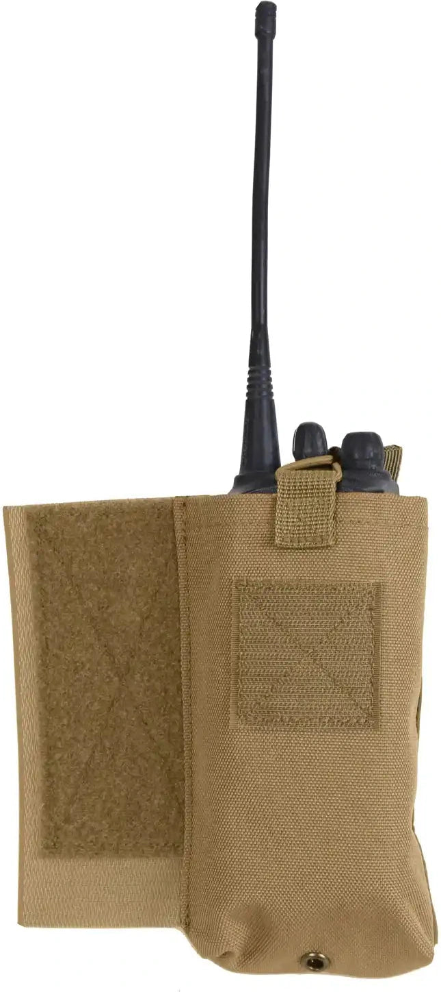 Rothco Lacv (lightweight Armor Carrier Vest) Side Radio Pouch Set Coyote Brown