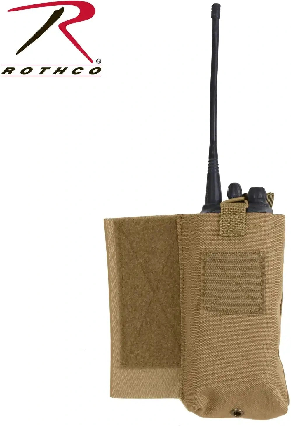 Rothco Lacv (lightweight Armor Carrier Vest) Side Radio Pouch Set Coyote Brown
