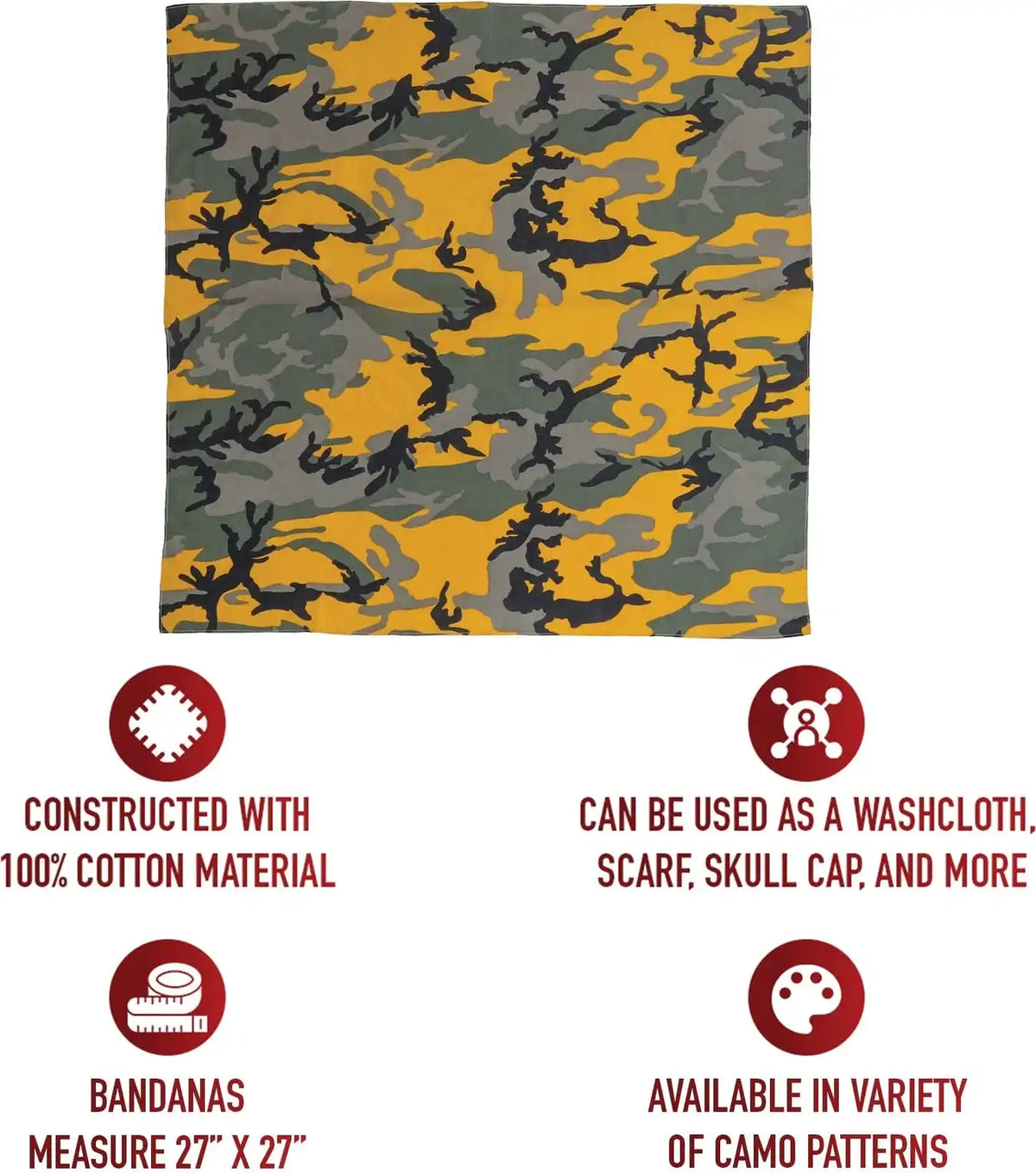 Rothco Large Camo Bandana 27 x Inch