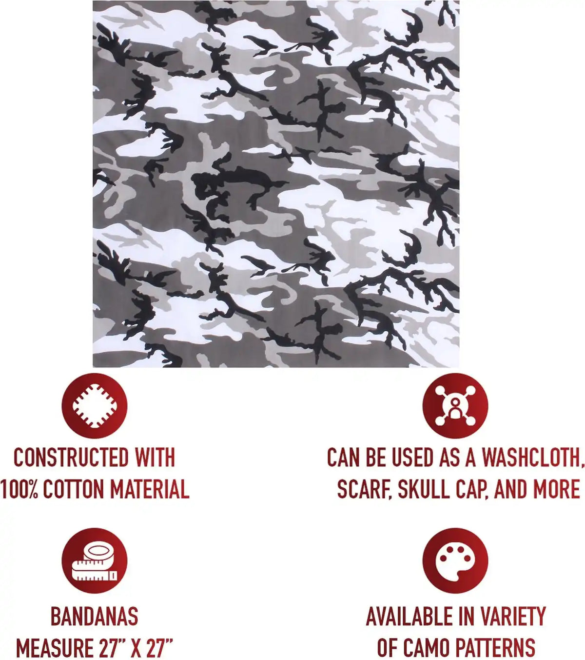 Rothco Large Camo Bandana 27 x Inch