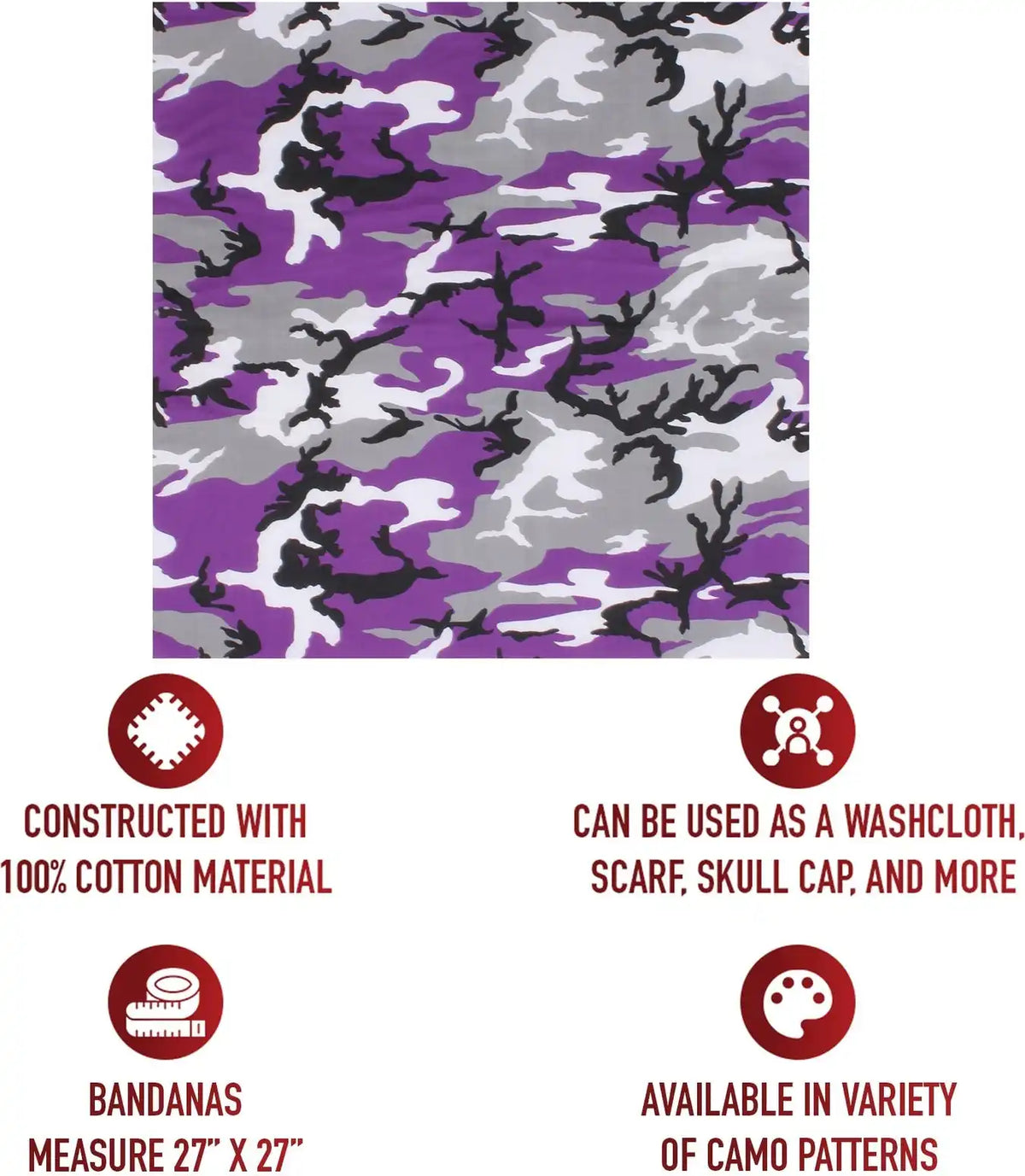 Rothco Large Camo Bandana 27 x Inch