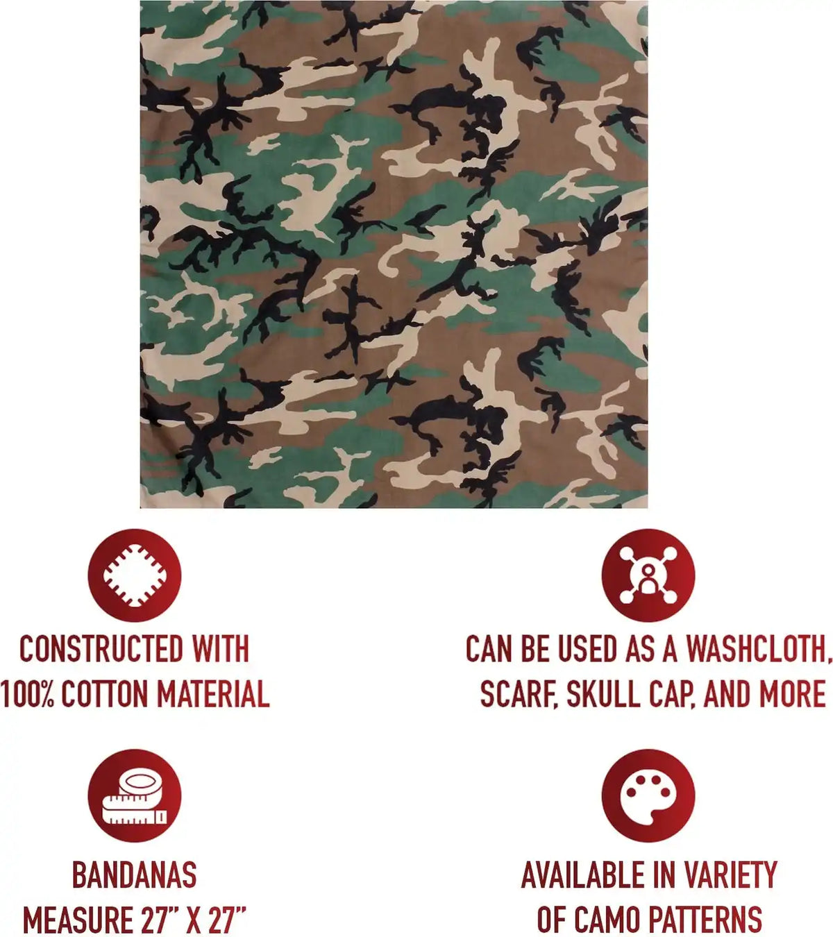 Rothco Large Camo Bandana 27 x Inch