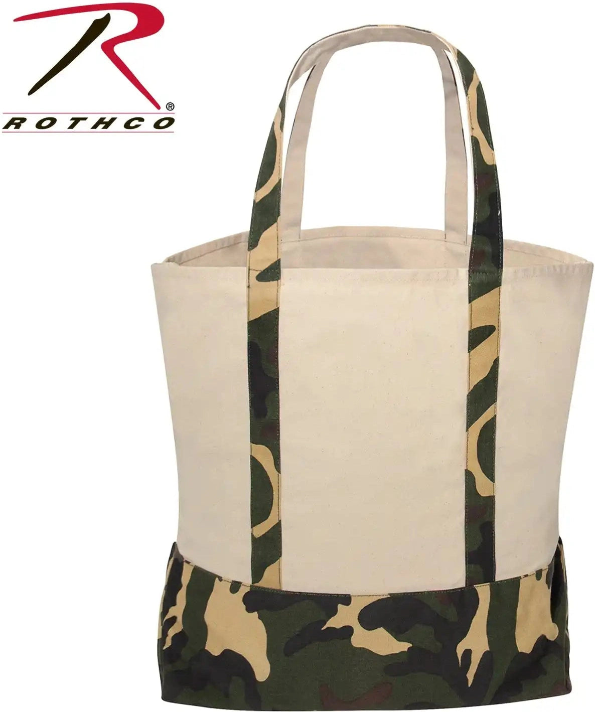 Rothco Large Camo Canvas Tote Bag Natural / one Size