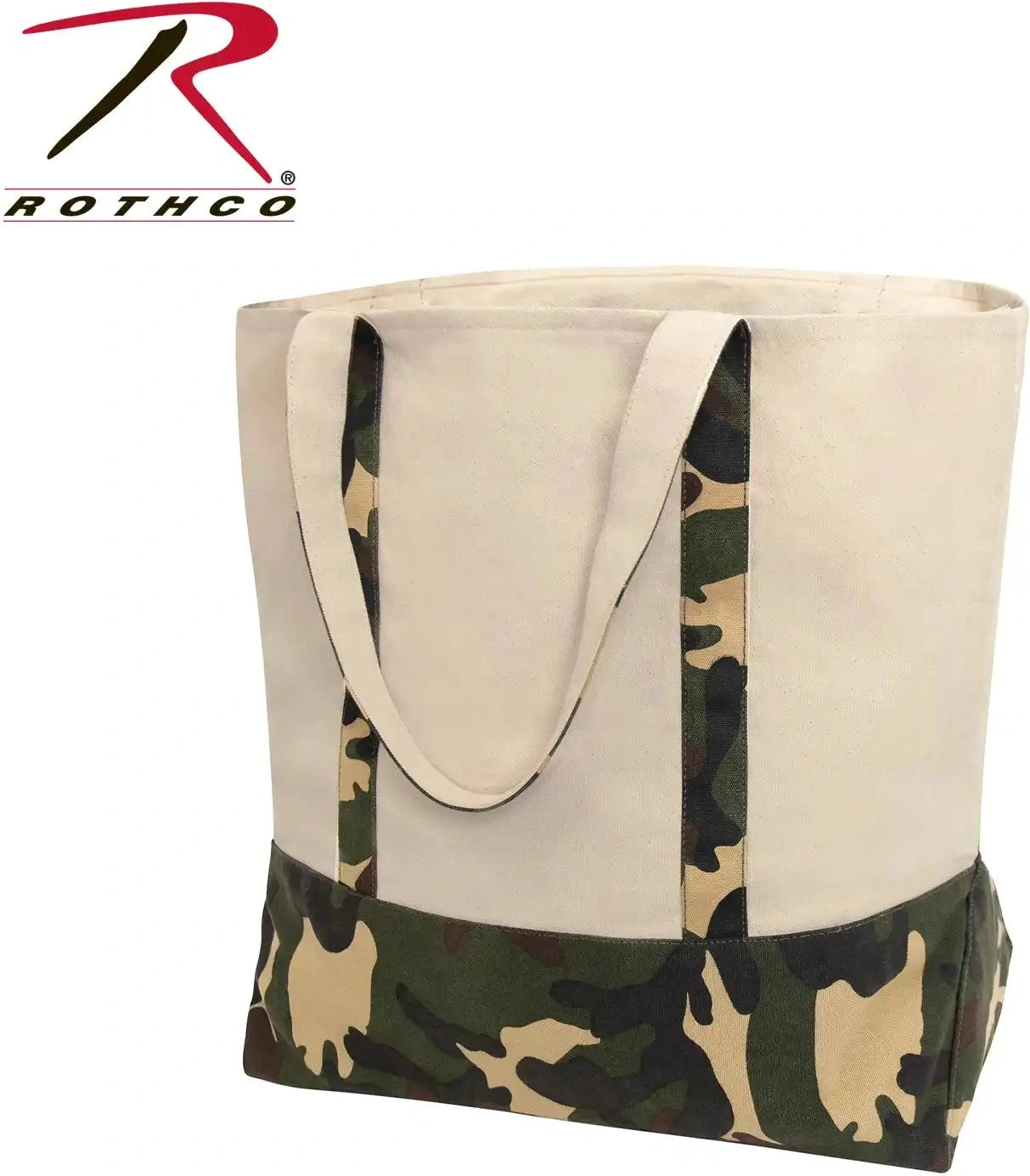 Rothco Large Camo Canvas Tote Bag Natural / one Size