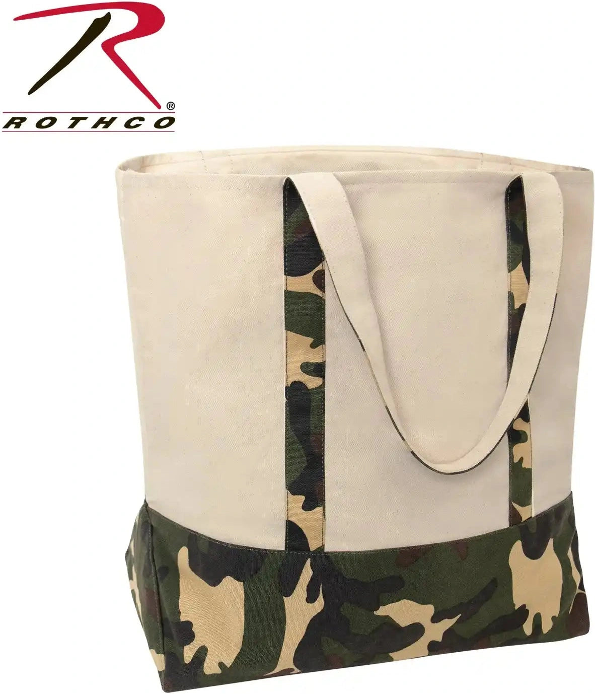 Rothco Large Camo Canvas Tote Bag Natural / one Size