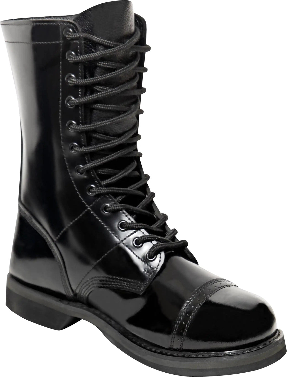 Rothco Leather Jump Boot 10 Inch Black / 6
