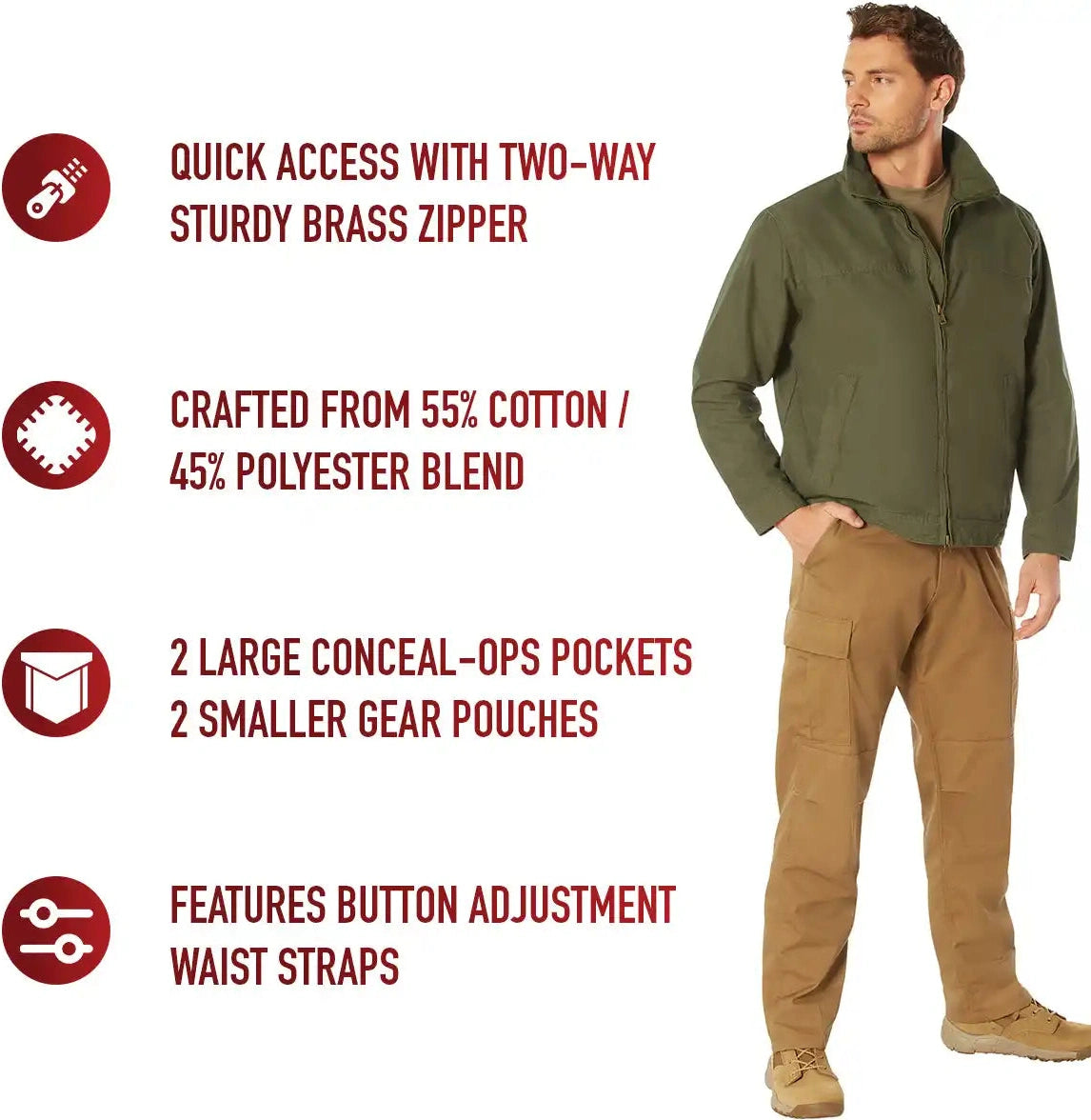 Rothco Lightweight Concealed Carry Jacket