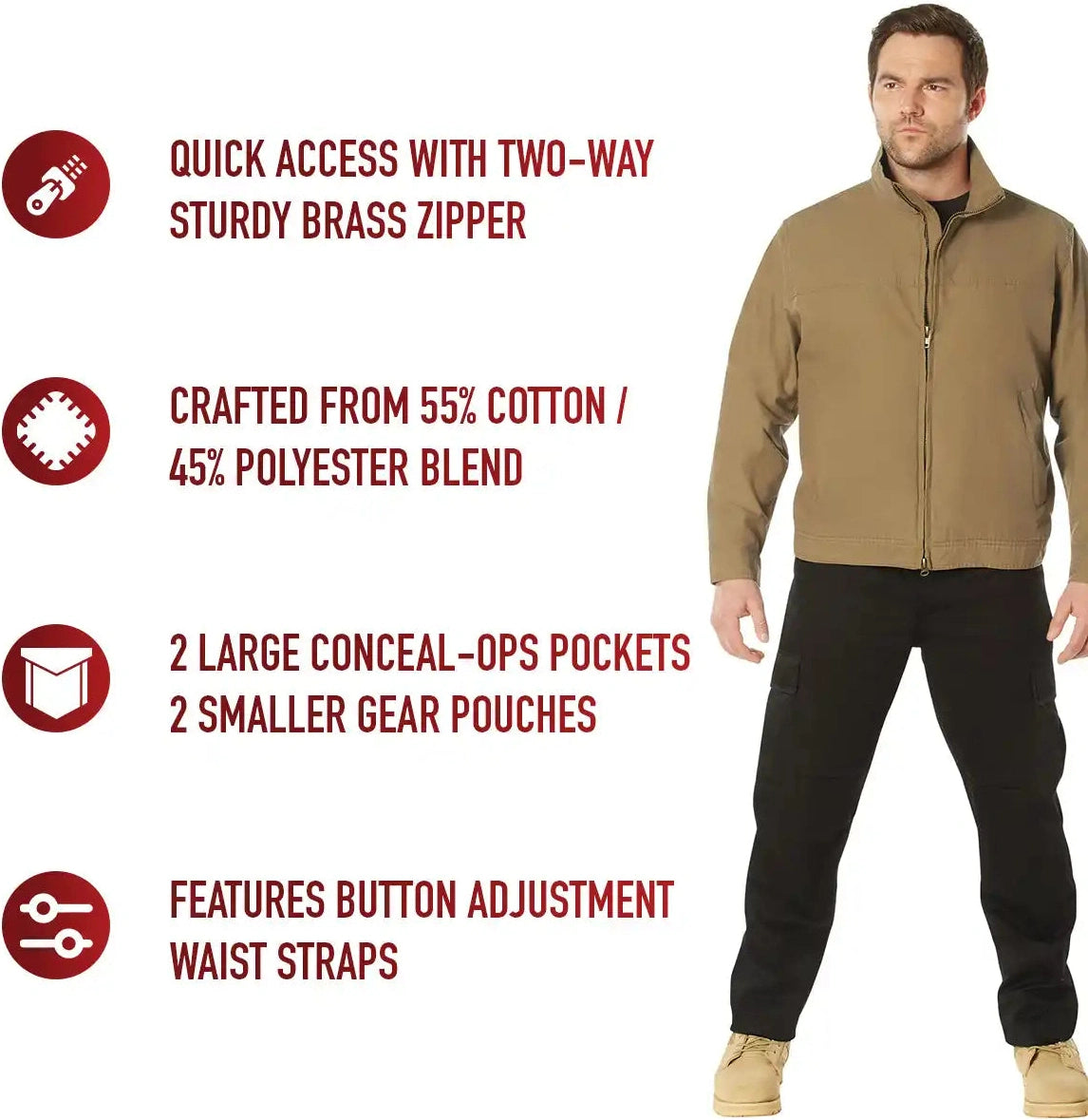 Rothco Lightweight Concealed Carry Jacket