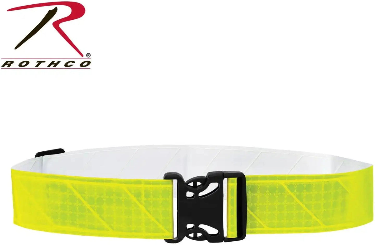 Rothco Lightweight Reflective Pt (physical Training) Belt Yellow / one Size