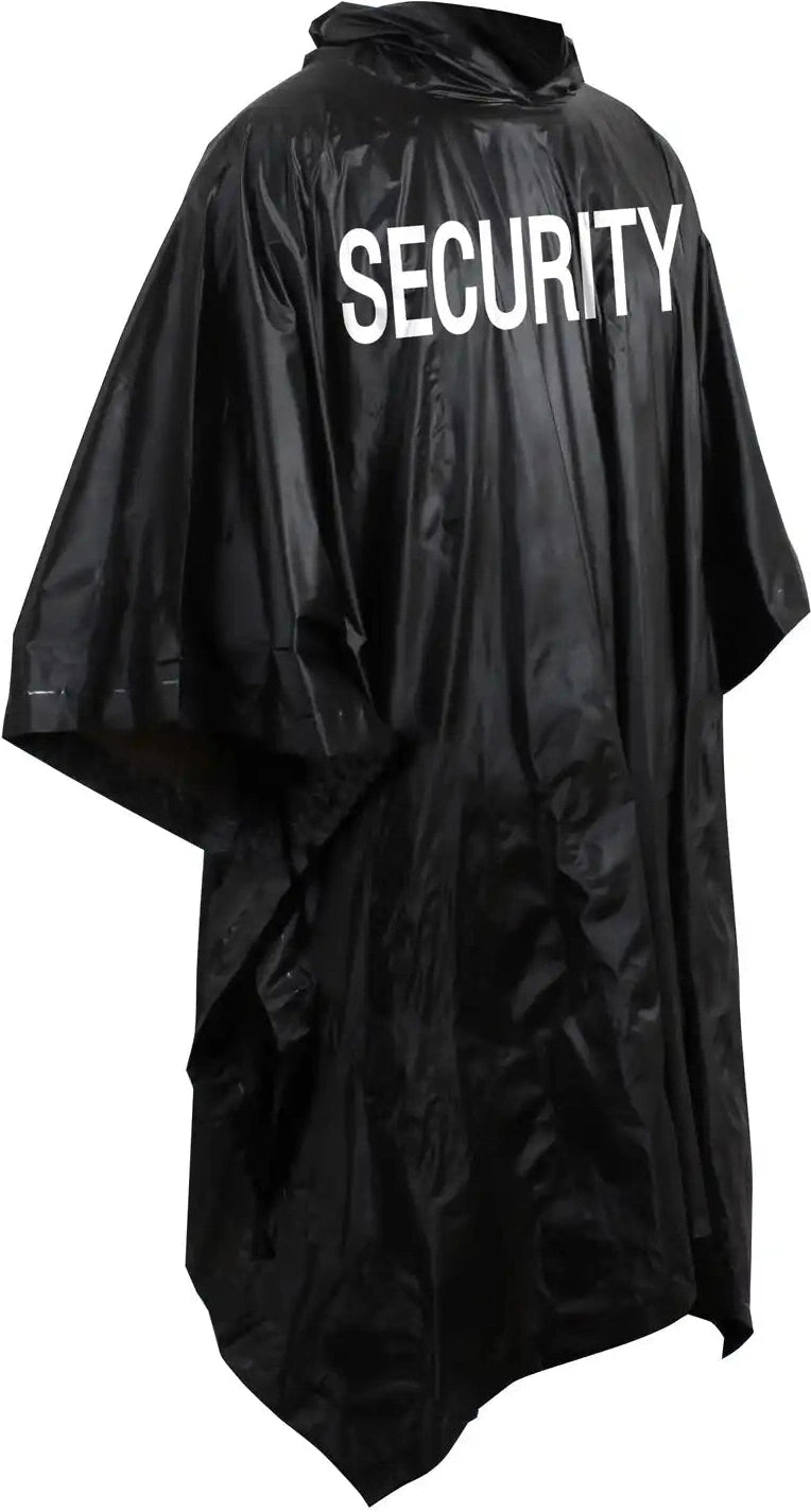 Rothco Lightweight Security Poncho Black / one Size