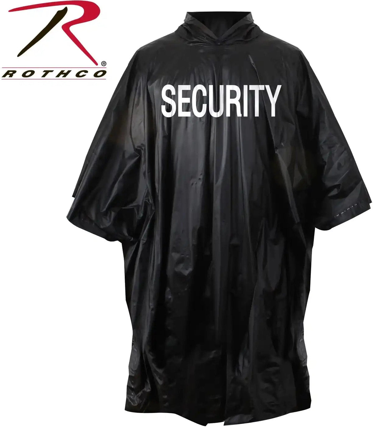 Rothco Lightweight Security Poncho Black / one Size