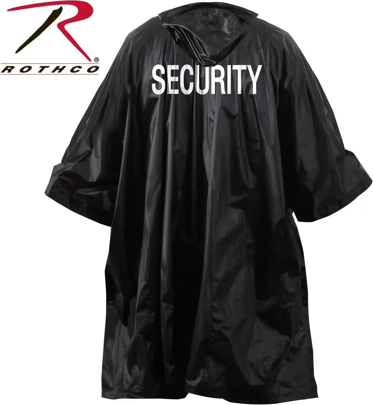 Rothco Lightweight Security Poncho Black / one Size