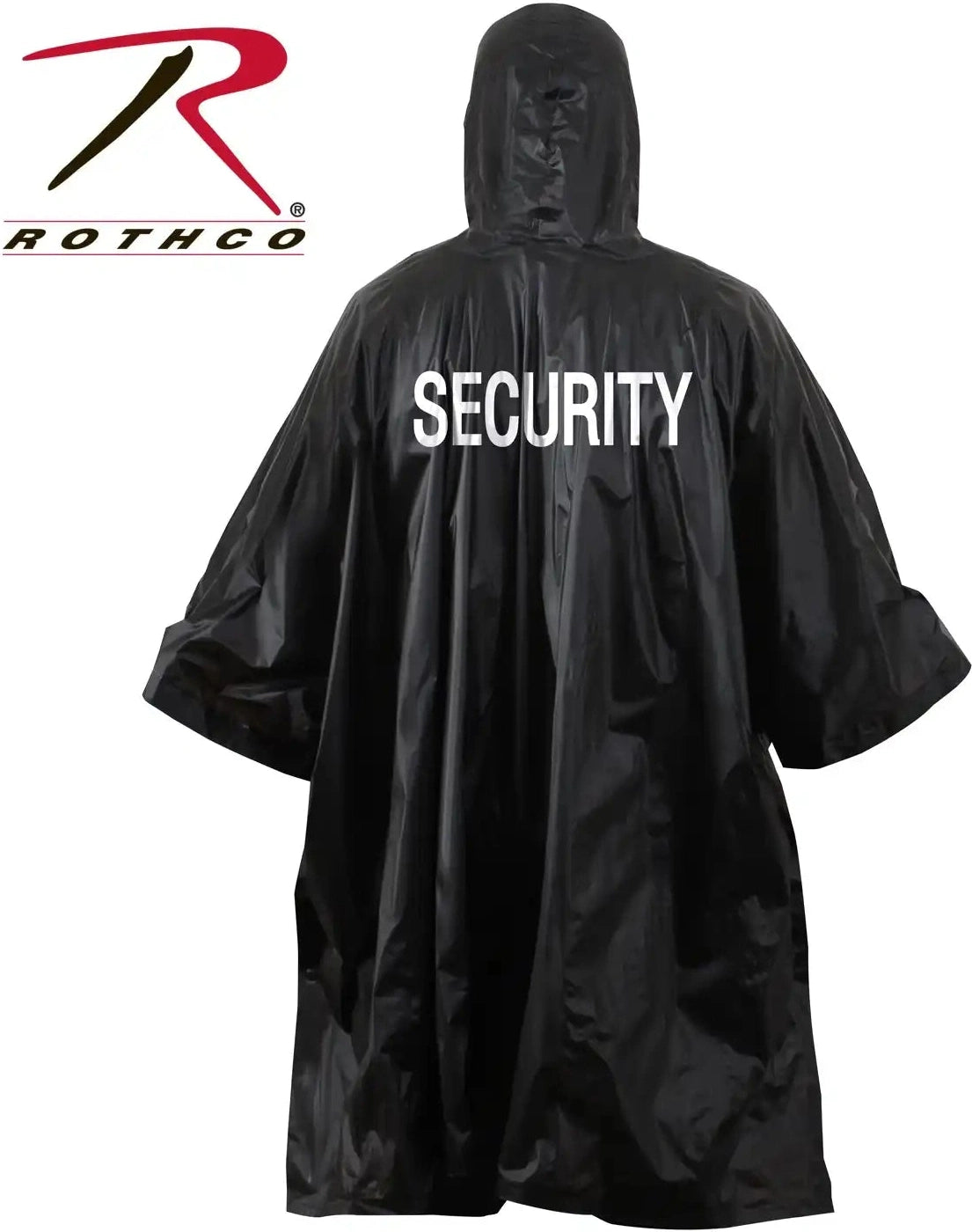 Rothco Lightweight Security Poncho Black / one Size