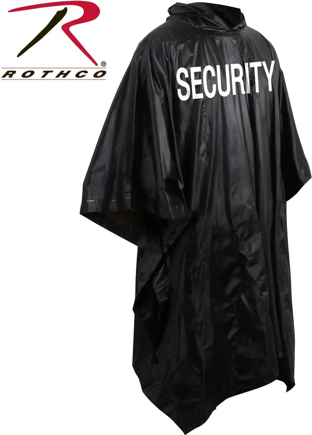 Rothco Lightweight Security Poncho Black / one Size
