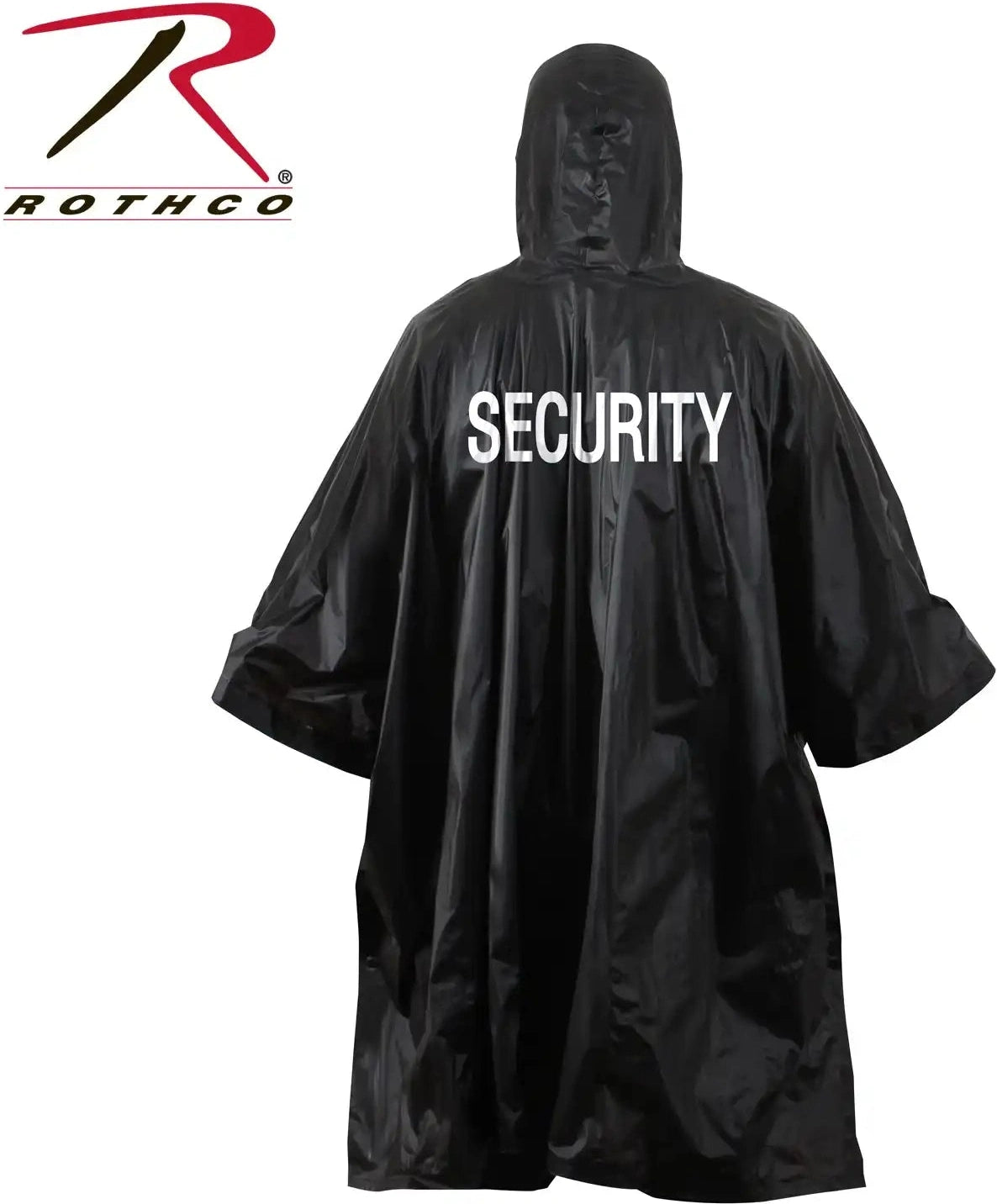 Rothco Lightweight Security Poncho Black / one Size