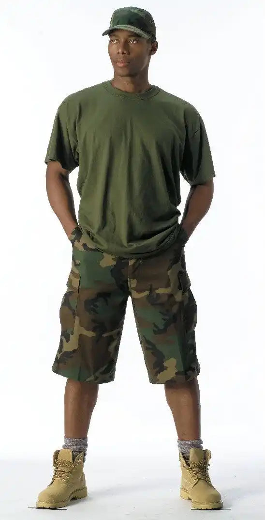 Rothco Long Length Camo Bdu Shorts