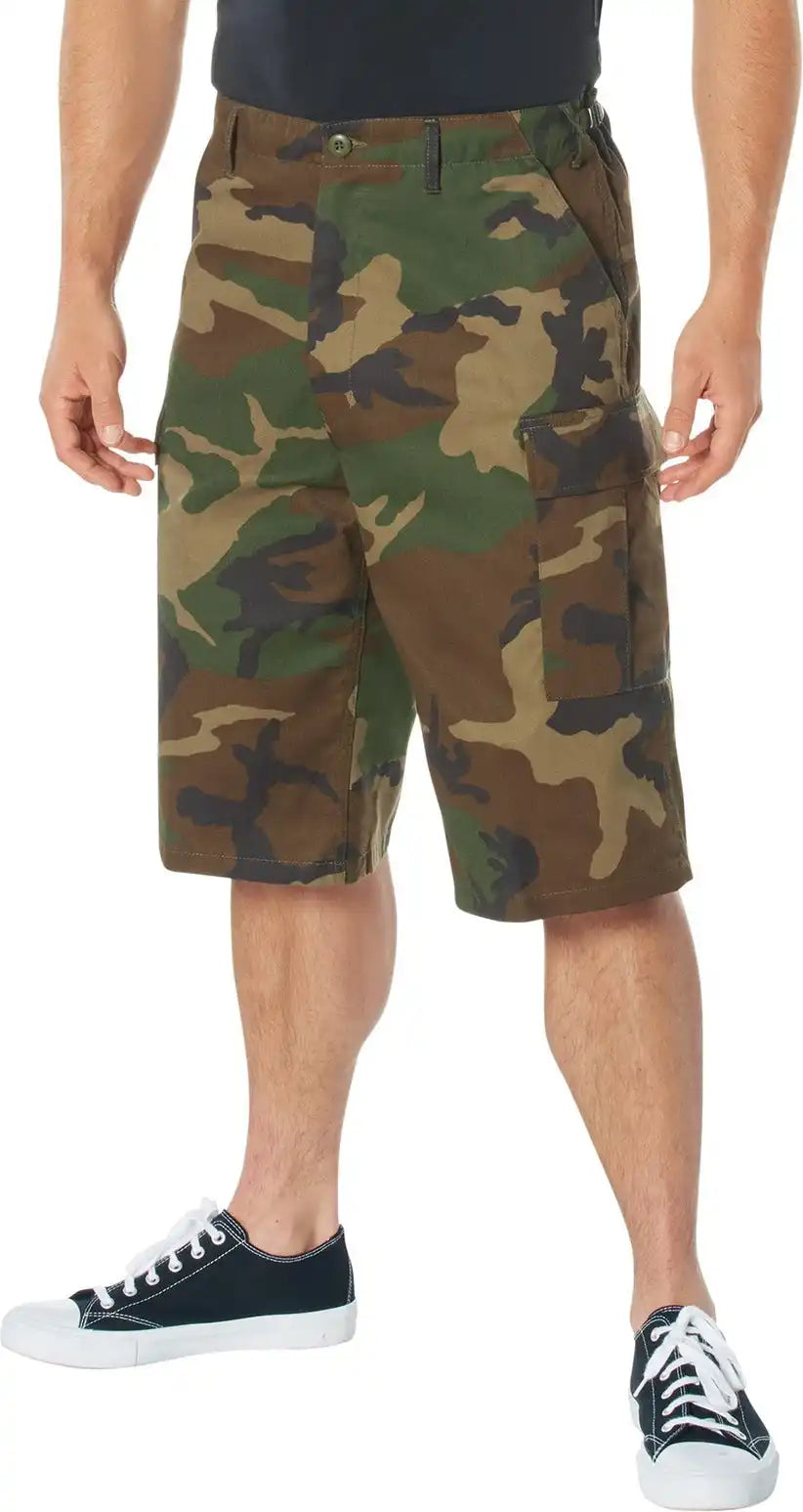 Rothco Long Length Camo Bdu Shorts