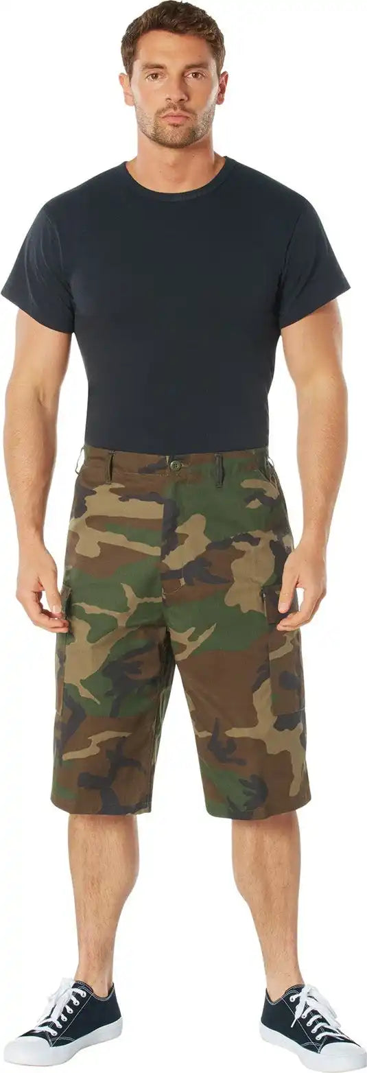 Rothco Long Length Camo Bdu Shorts