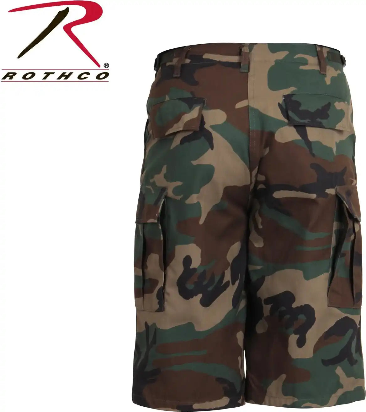 Rothco Long Length Camo Bdu Shorts