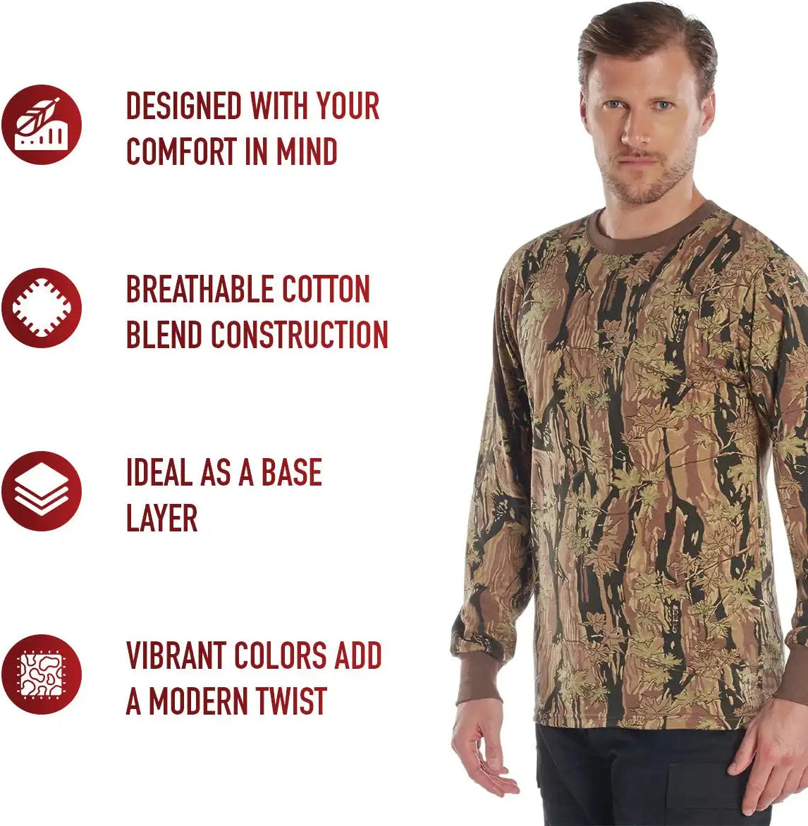 Rothco Long Sleeve Color Camo t Shirt