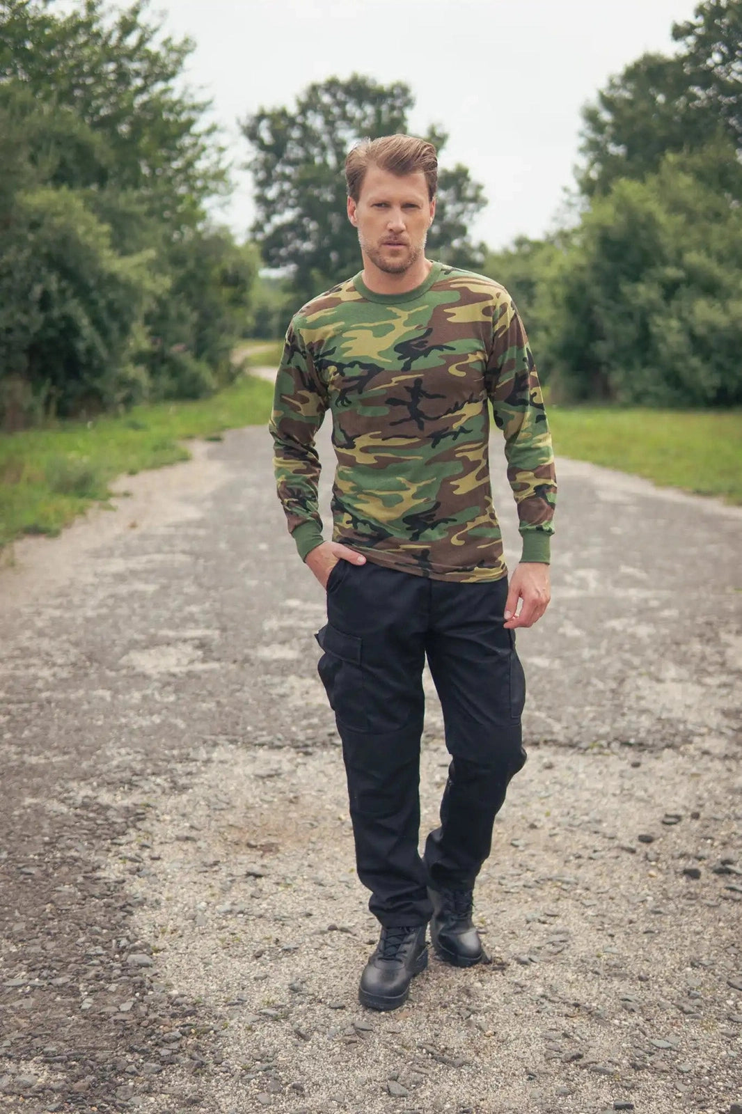 Rothco Long Sleeve Color Camo t Shirt