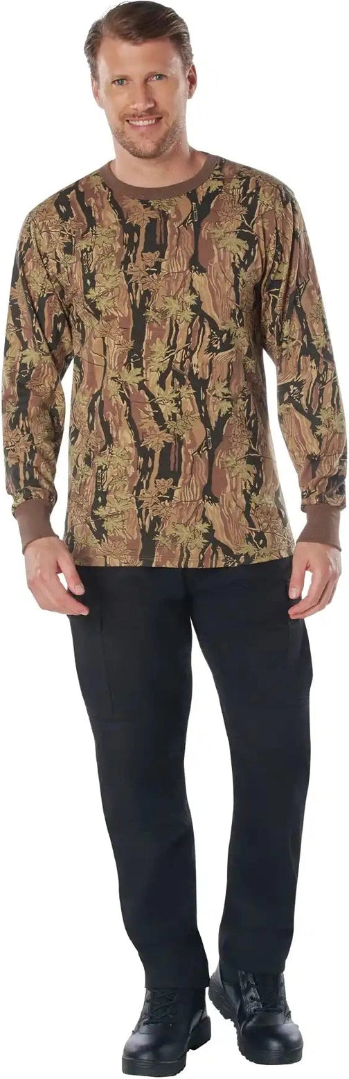 Rothco Long Sleeve Color Camo t Shirt