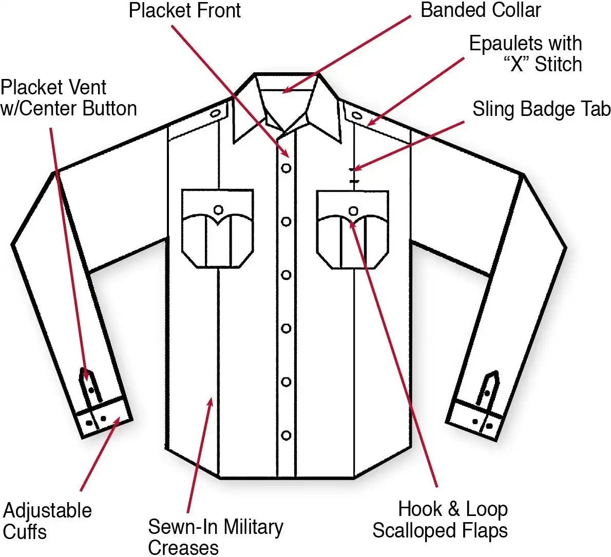 Rothco Long Sleeve Uniform Shirt