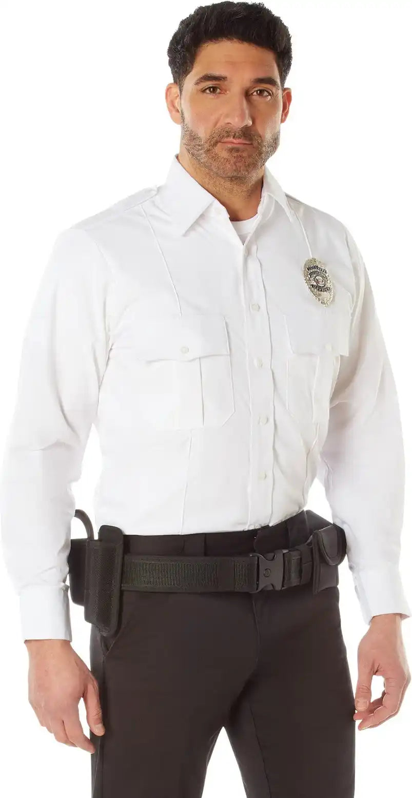 Rothco Long Sleeve Uniform Shirt White / s